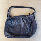 Calvin klein purple shoulder bag textured leather look