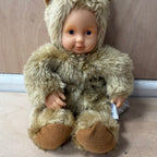 Anne geddes baby girl doll teddy bear stuffed toy