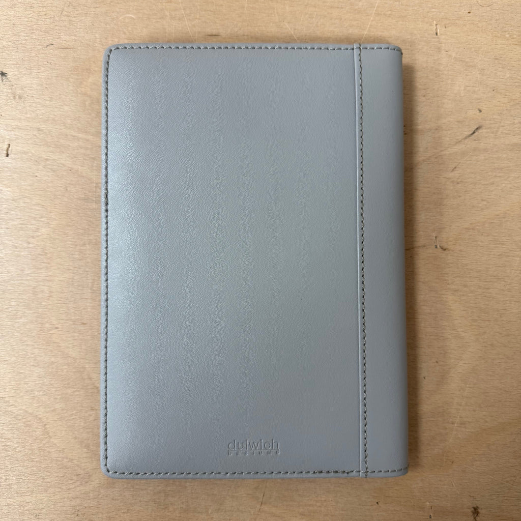 Dulwich designs grey leather notebook in box Xmas gift