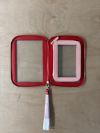 Stackers red and pink clear pouch set
