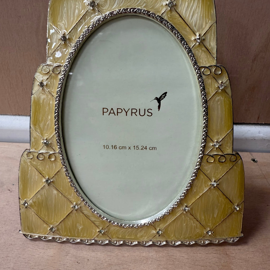 Papyrus pearl like wedding photo frame