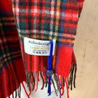 Edinburgh lambswool scarf red tartan brand new with tags