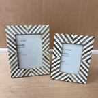 M&S home decorative black & white frames pair 5x7" - 4x6"
