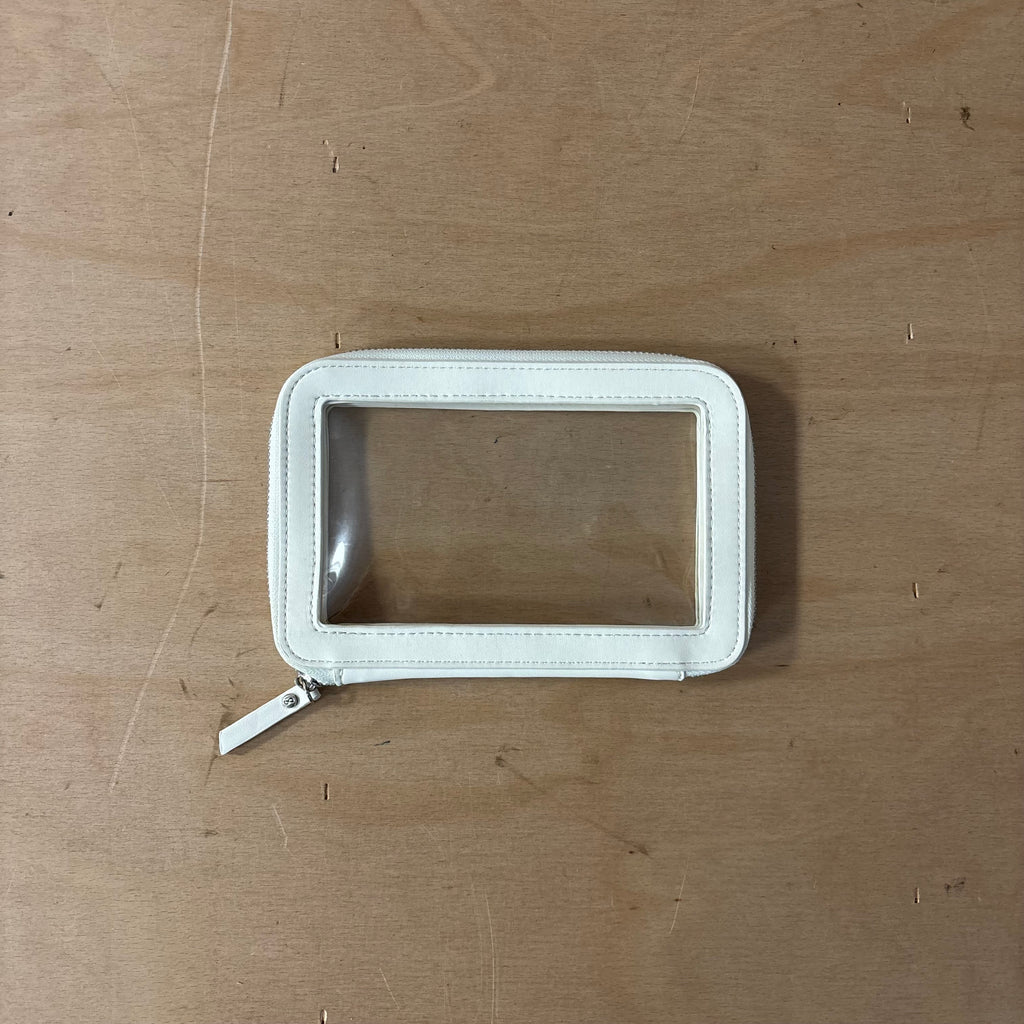 Stackers blue and ice white clear pouch set