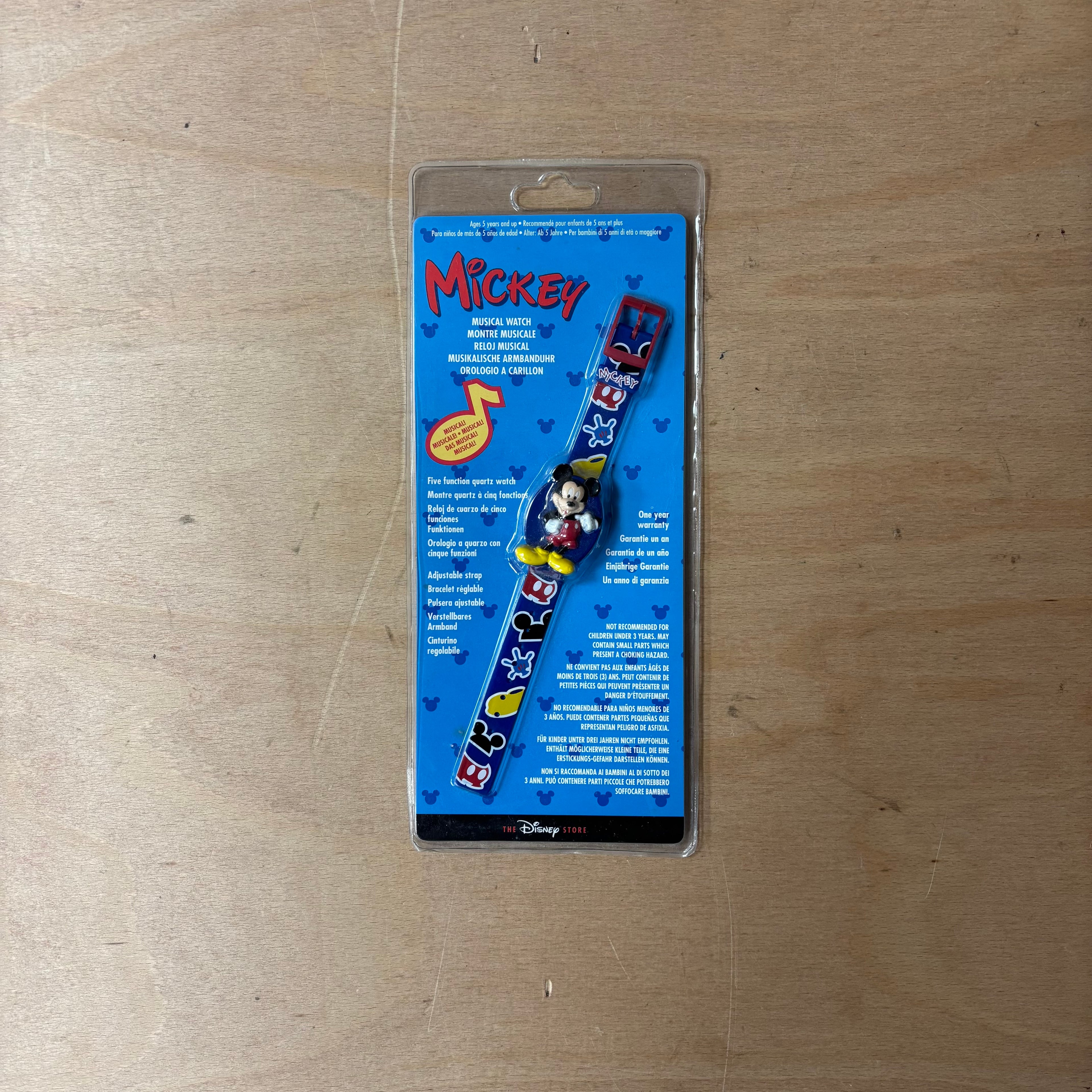 Disney mickey kids musical watch vintage