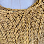 Massimo dutti cable knit orange jumper size small