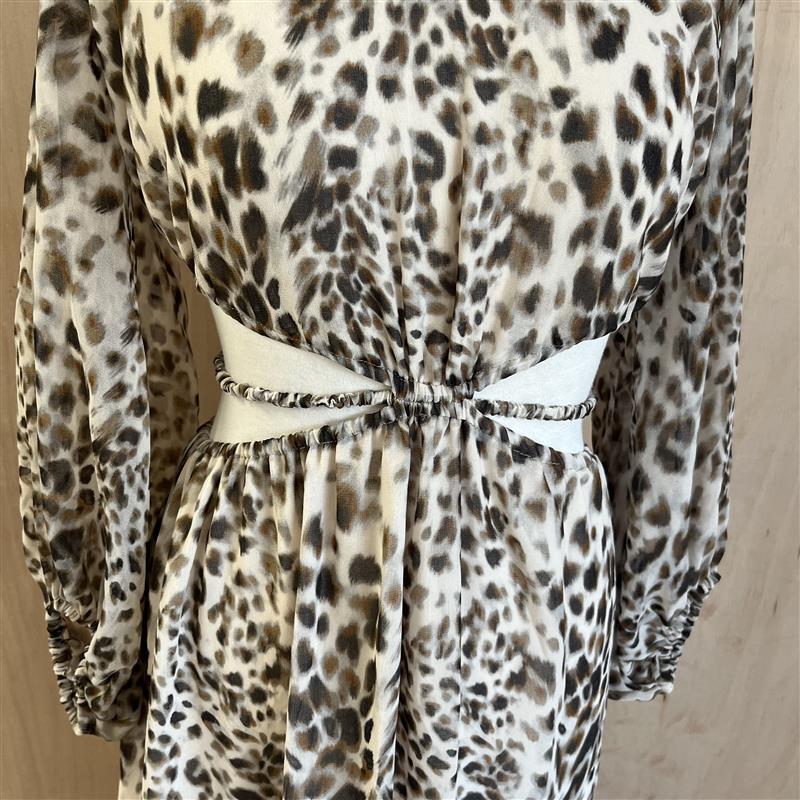 Brand New Zara Animal Print Backless Dress