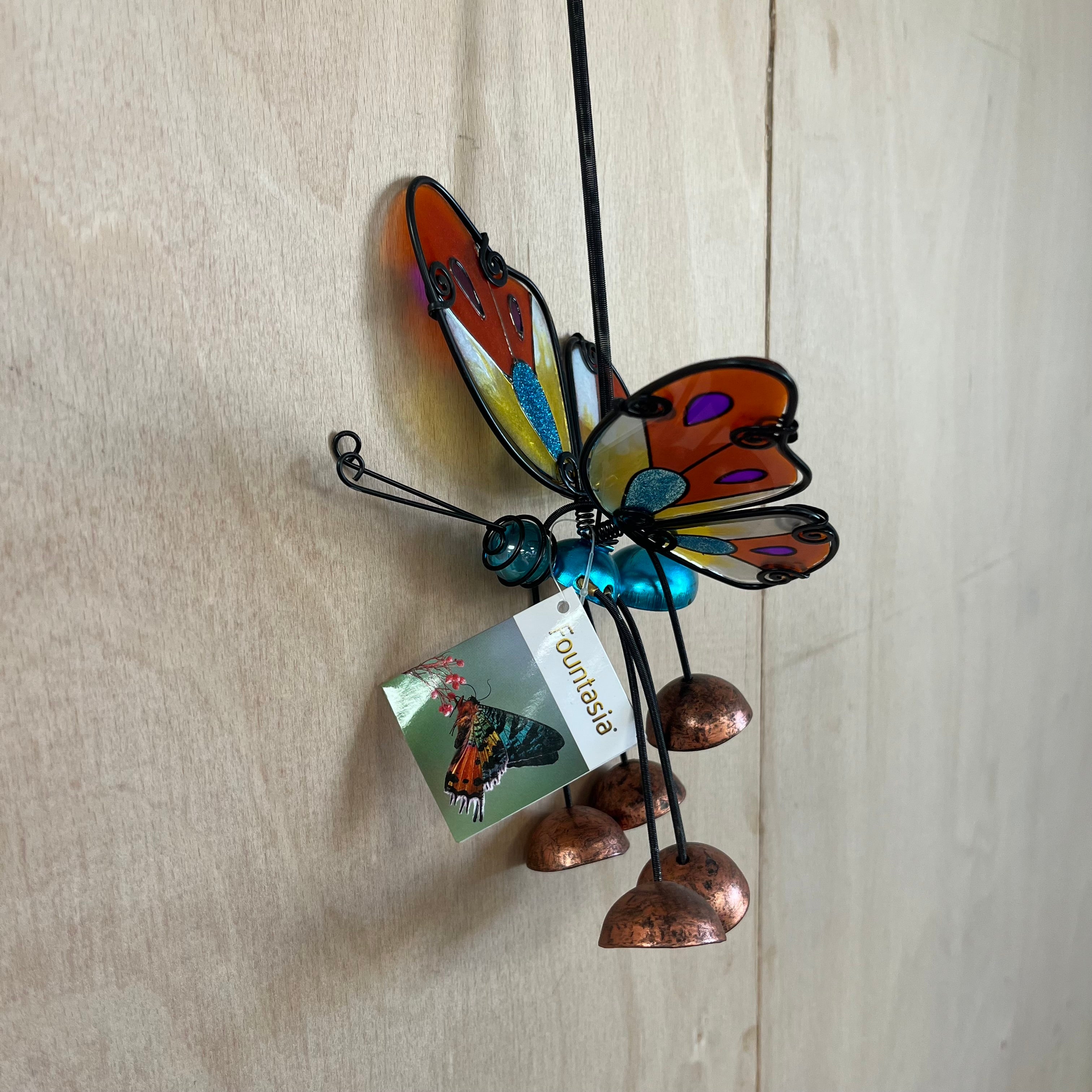 Fountasia multi coloured hanging butterfly