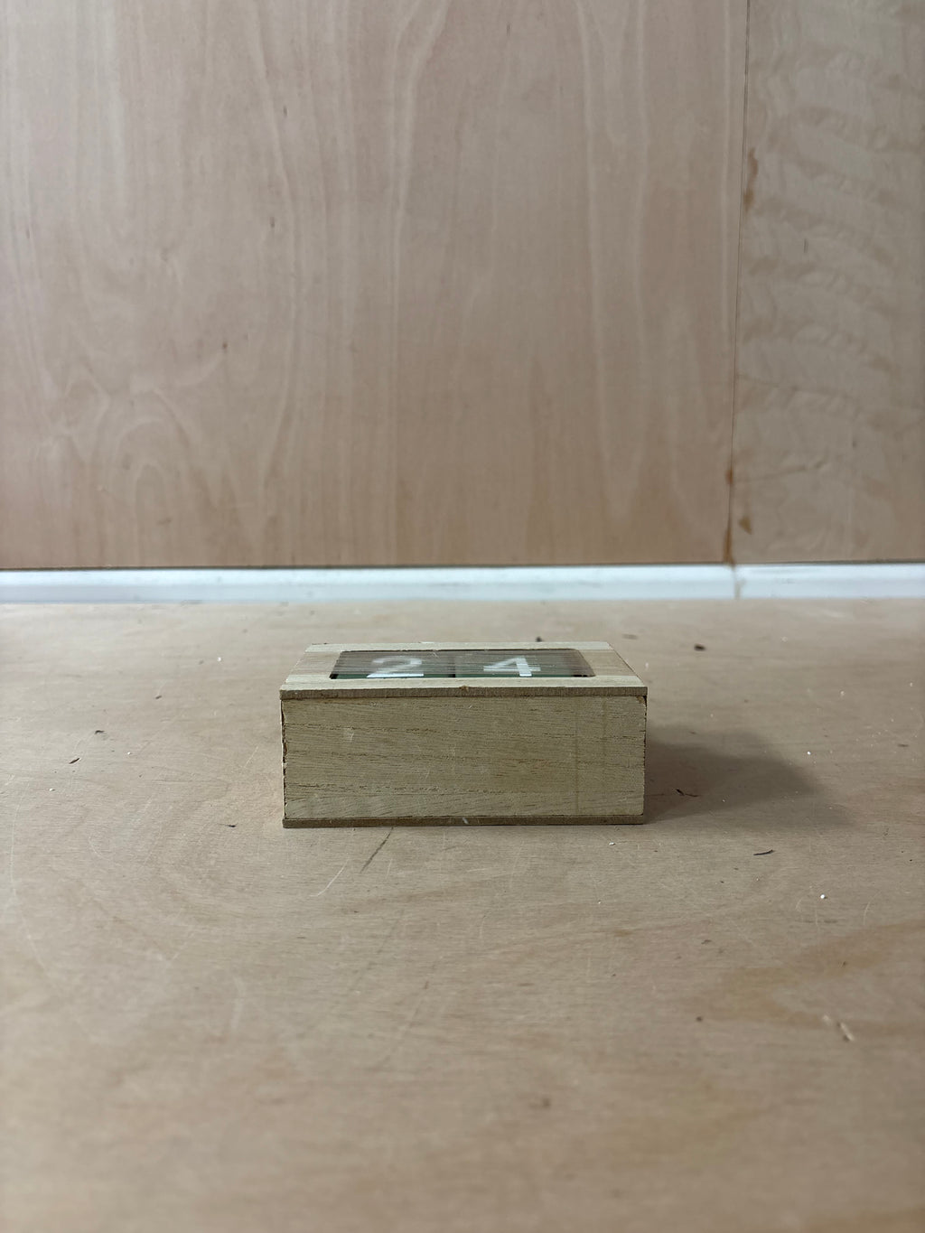 Festive wooden christmas countdown calendar