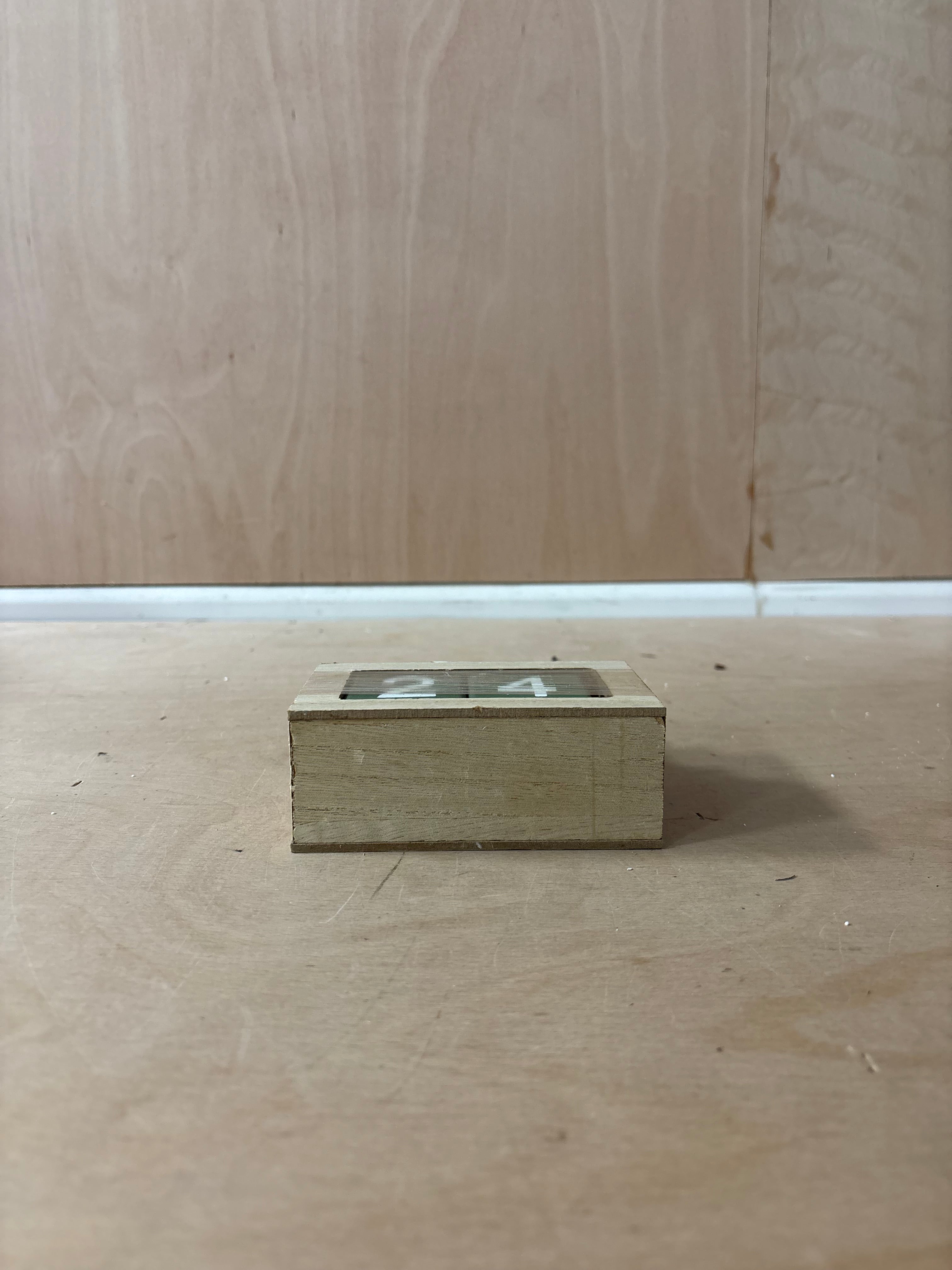 Festive wooden christmas countdown calendar