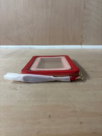 Stackers red and pink clear pouch set