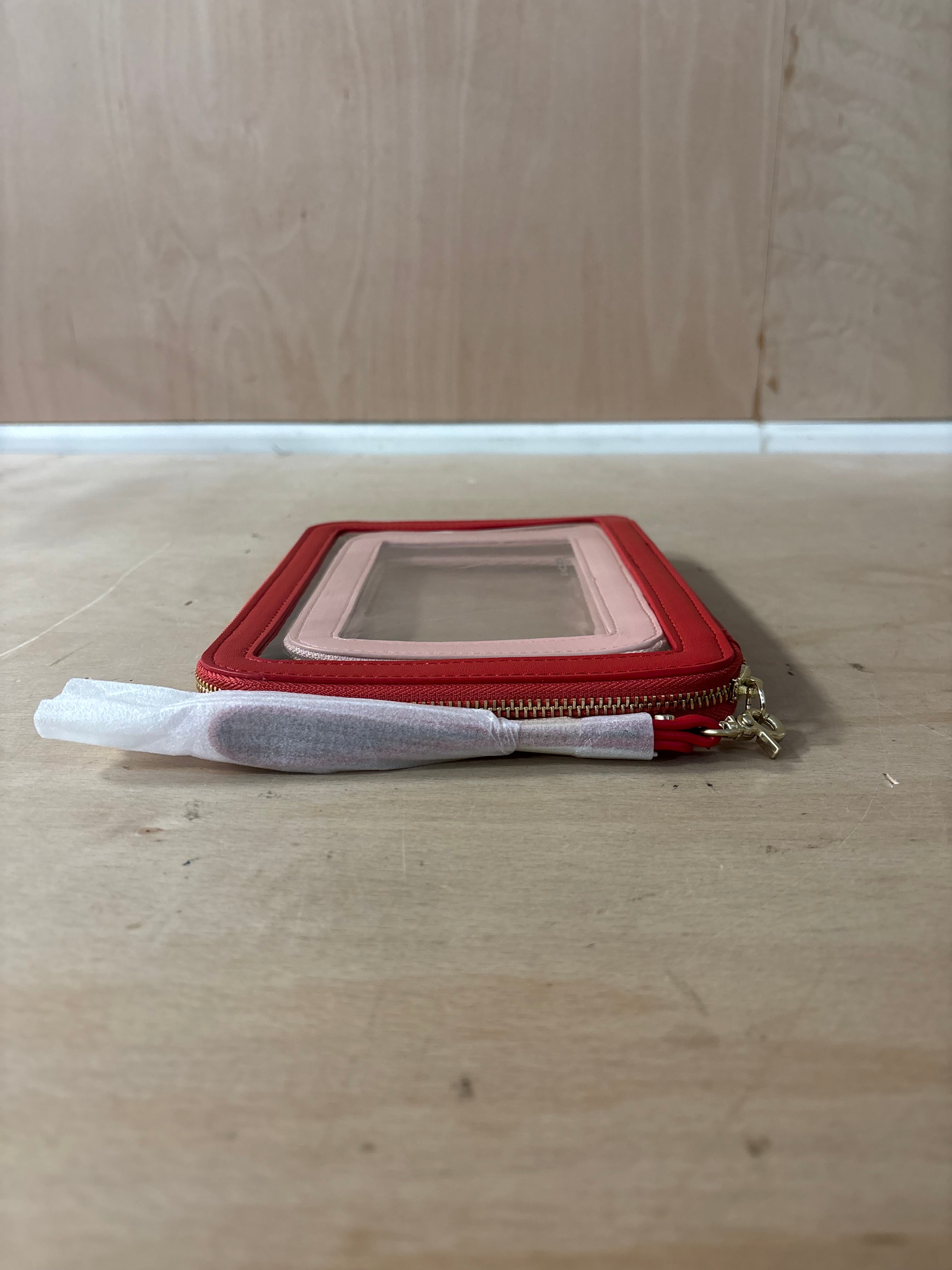 Stackers red and pink clear pouch set