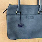 Radley leather blue double strap shoulder bag