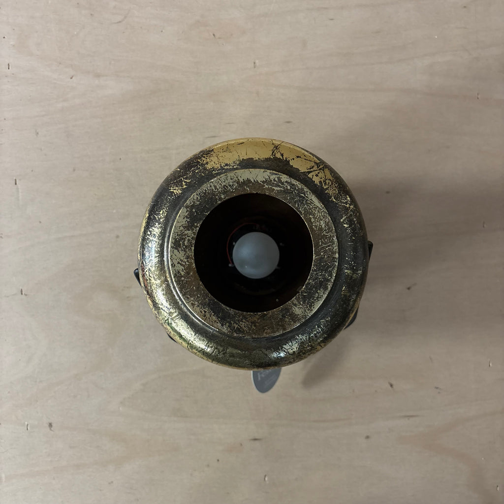 Festive merry christmas gold lantern