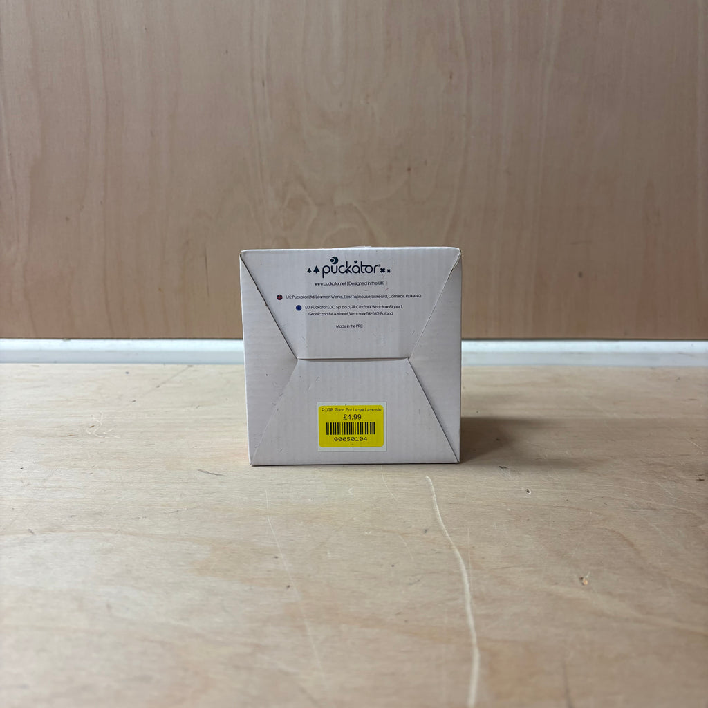 Lavender ceramic indoor plant pot