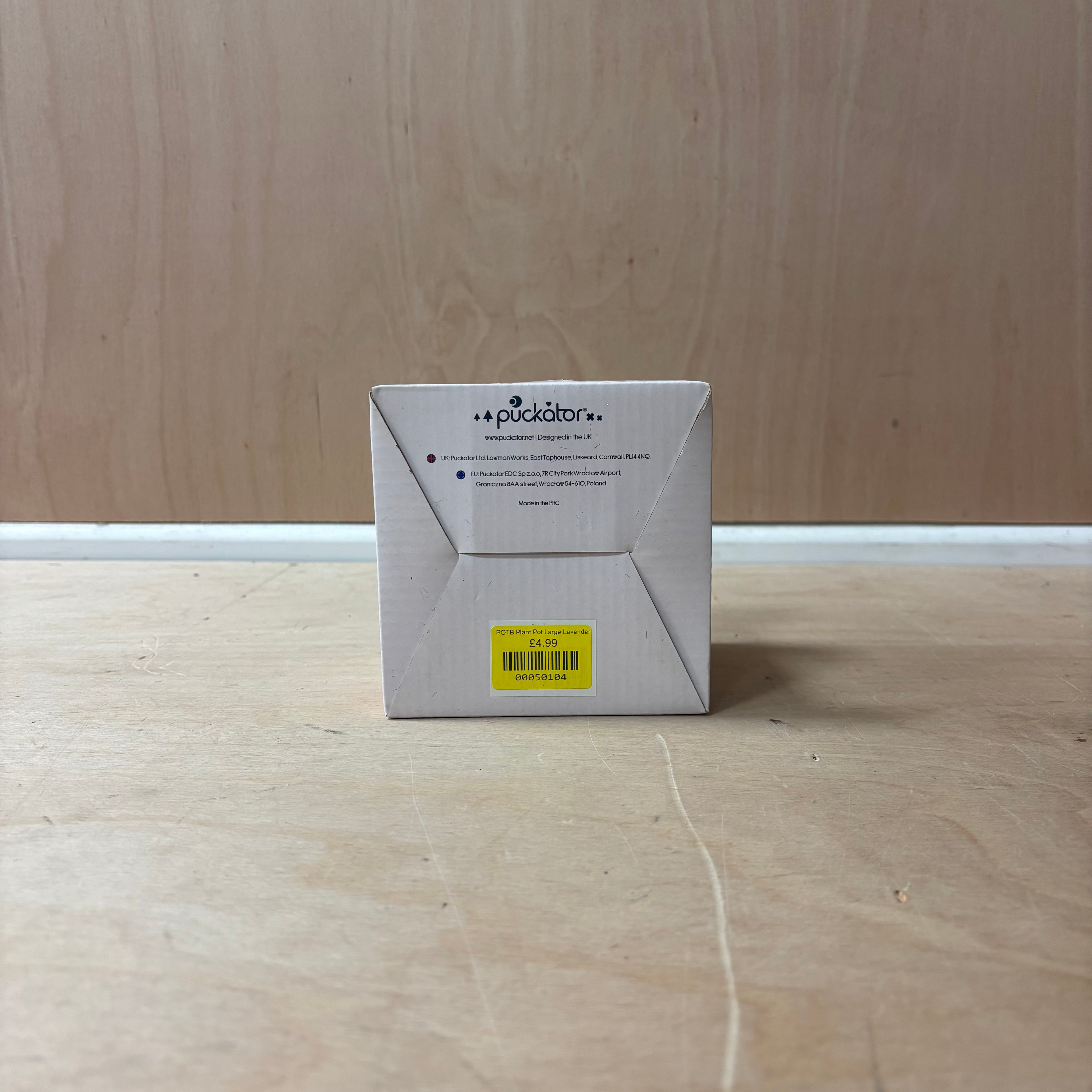 Lavender ceramic indoor plant pot