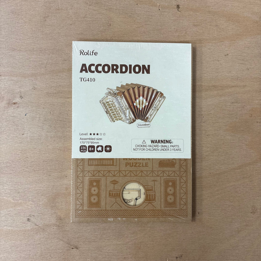 Rolife 3D accordion wooden model kit