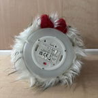 Festive dangly legs red & green tartan battery operated gonk