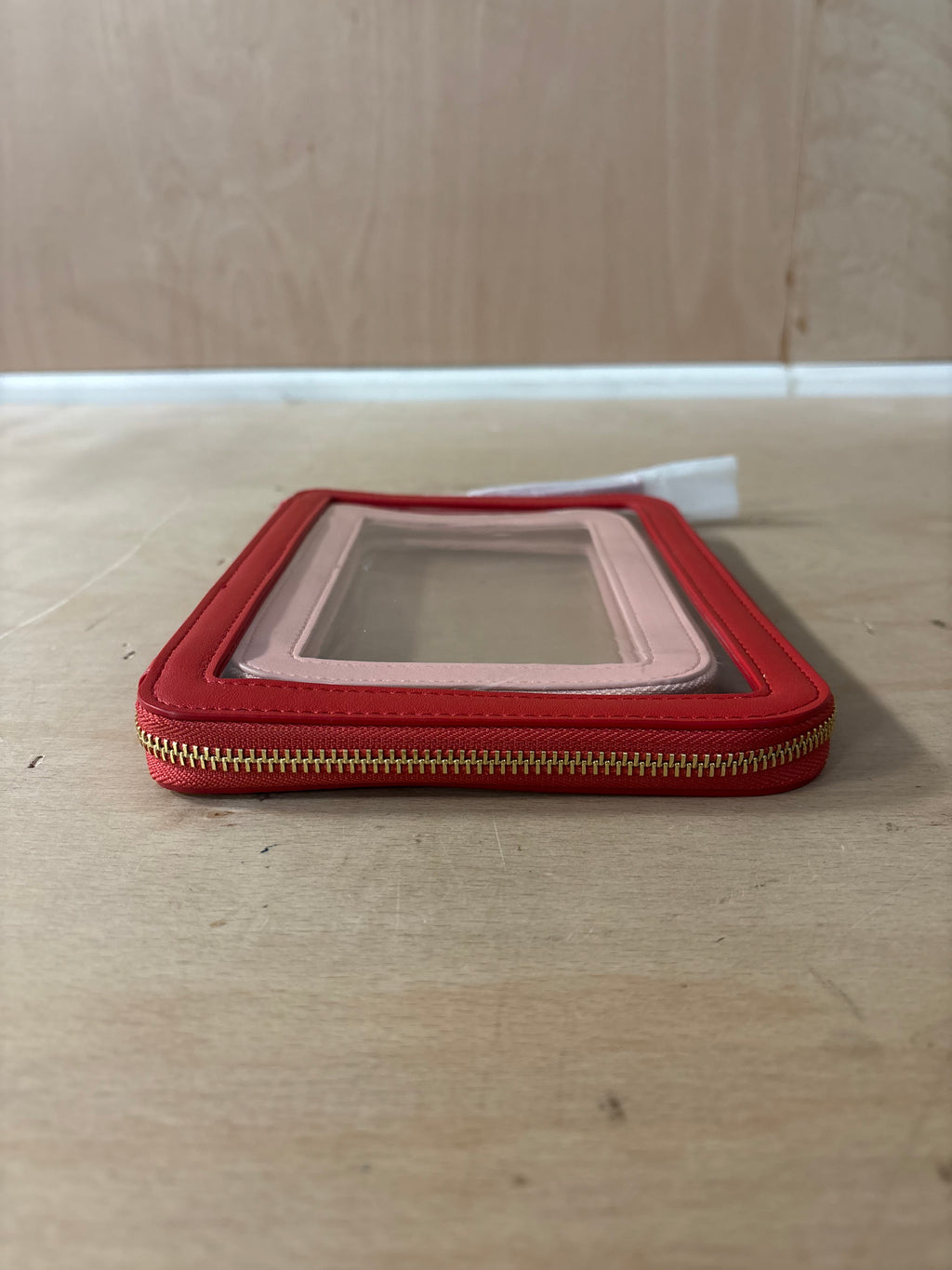 Stackers red and pink clear pouch set