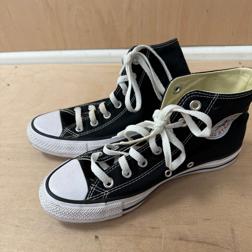 Converse all-star hi tops black white soles UK size 5 ~ unisex