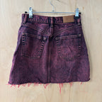 urban outfitters pink denim mini skirt 26w brand new