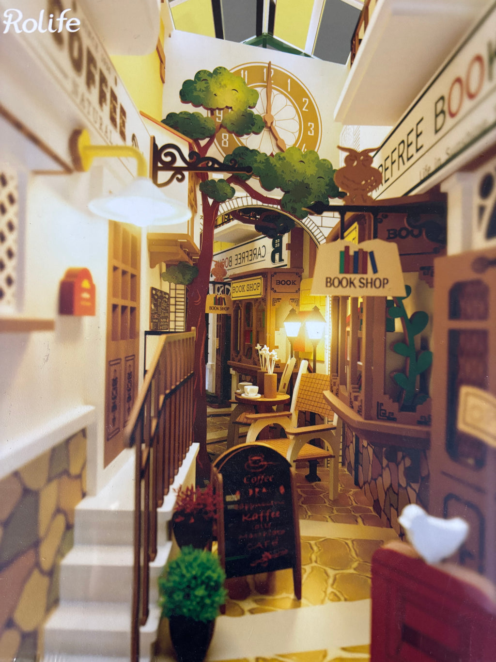 Rolife 3D creative bookends sunshine town