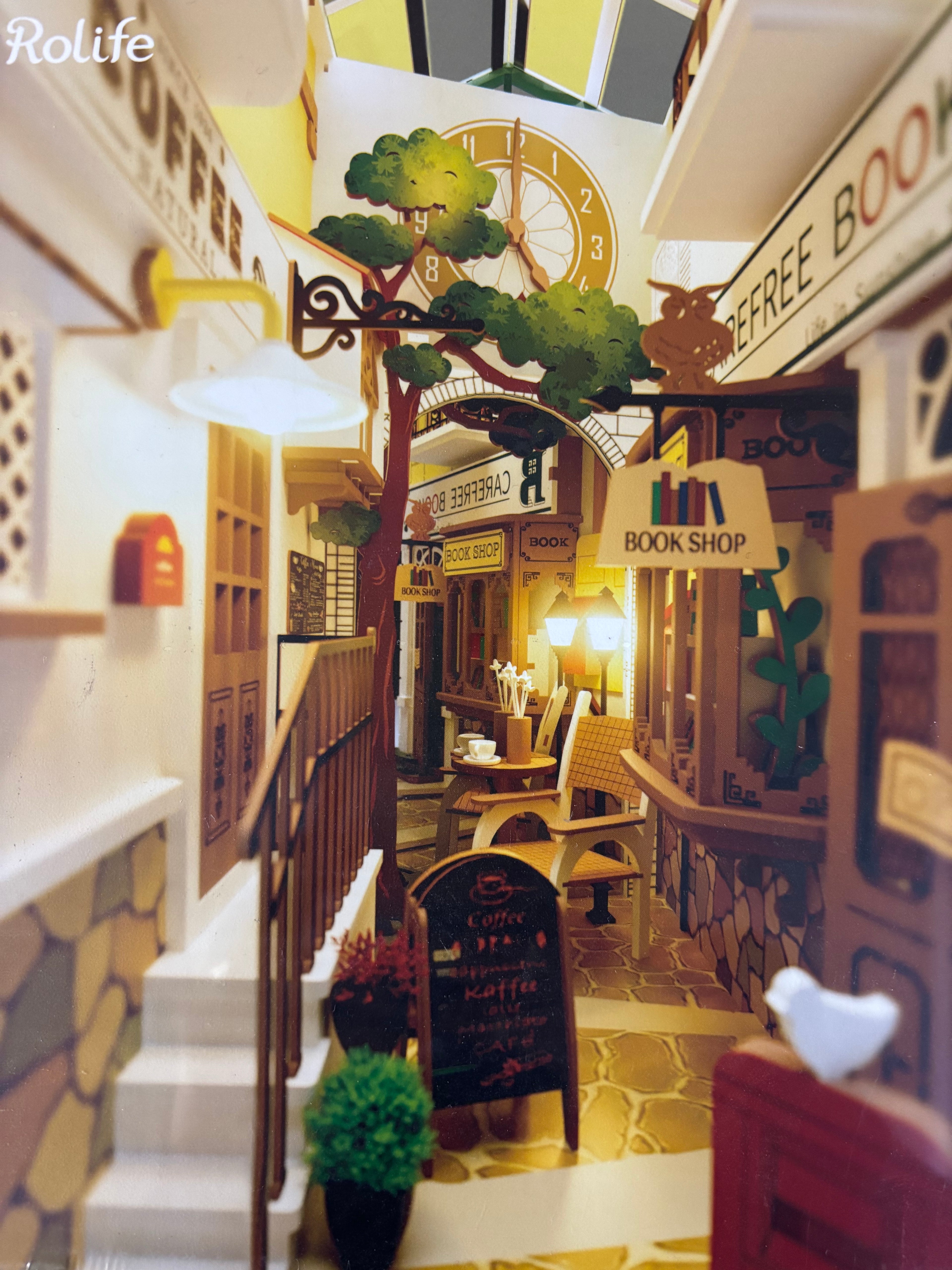 Rolife 3D creative bookends sunshine town