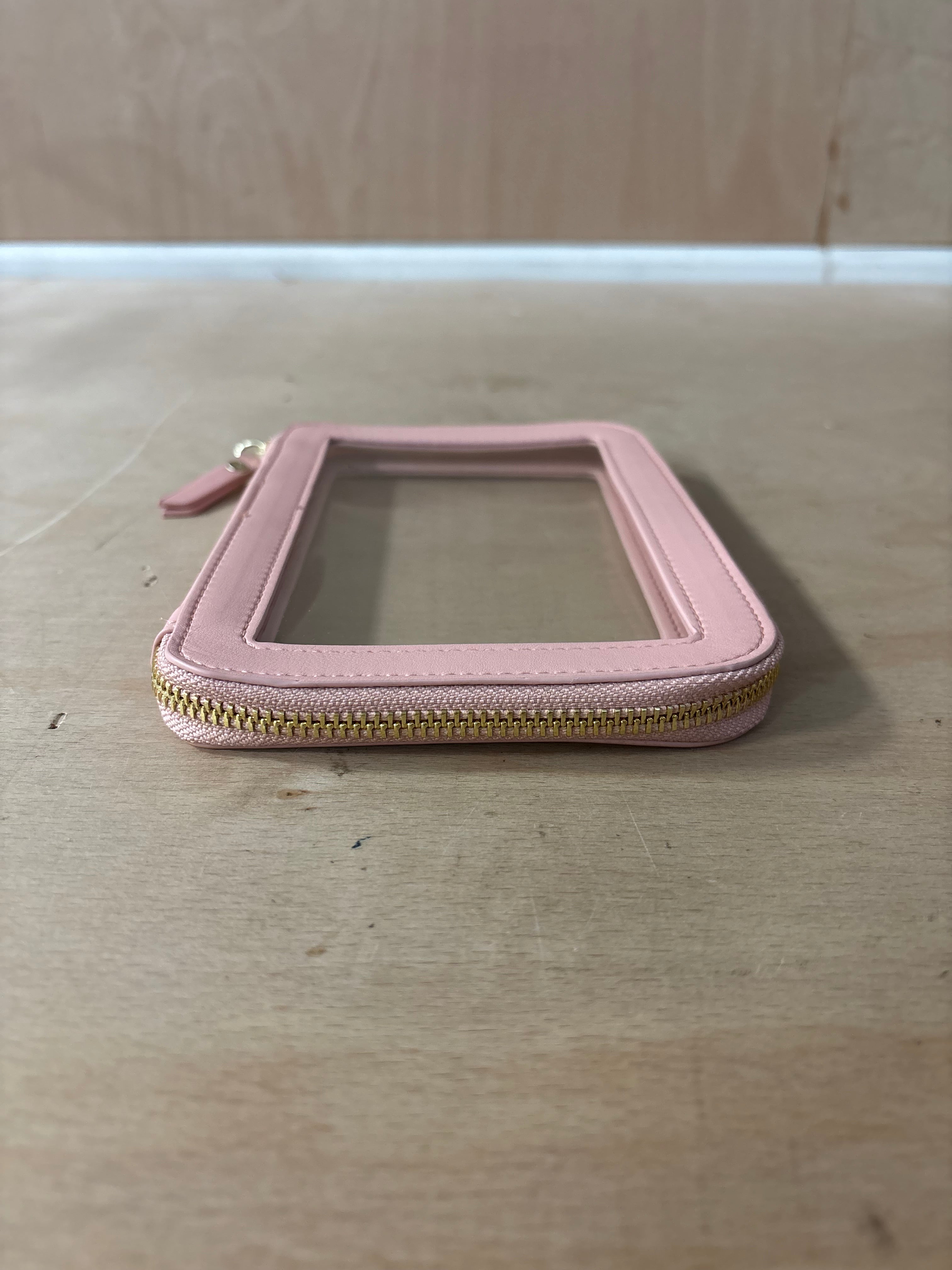 Stackers red and pink clear pouch set