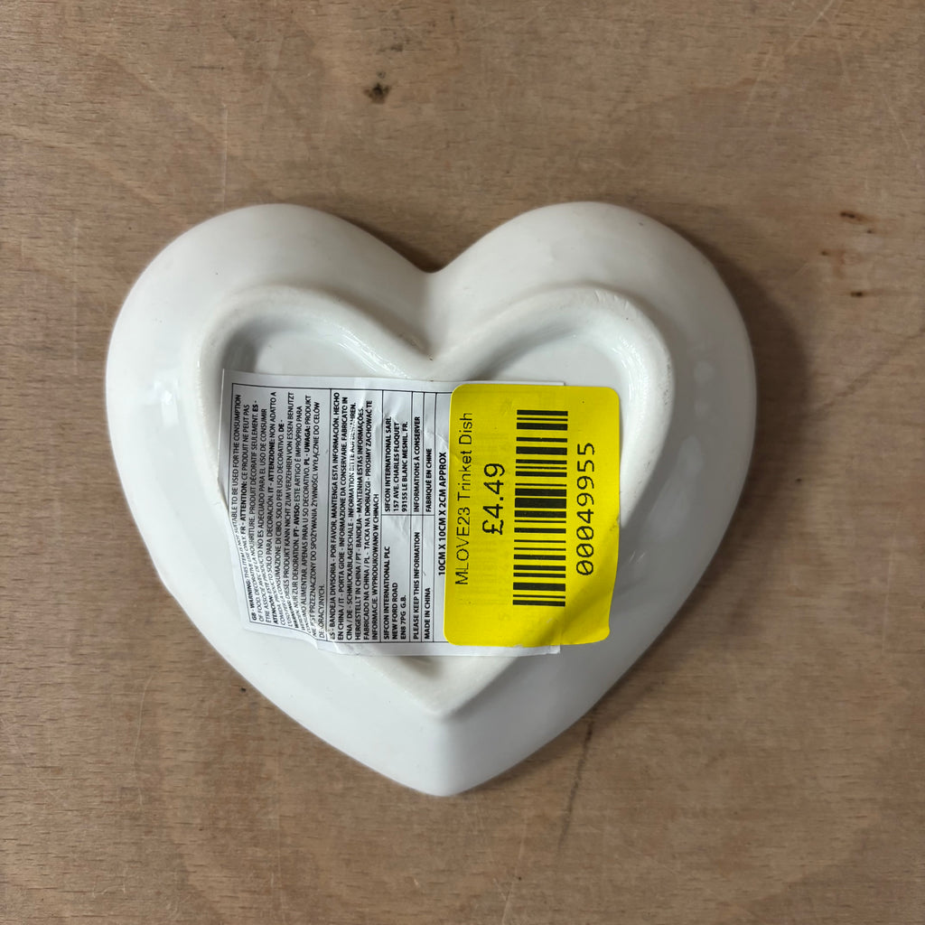 LOVE heart shaped trinket dish
