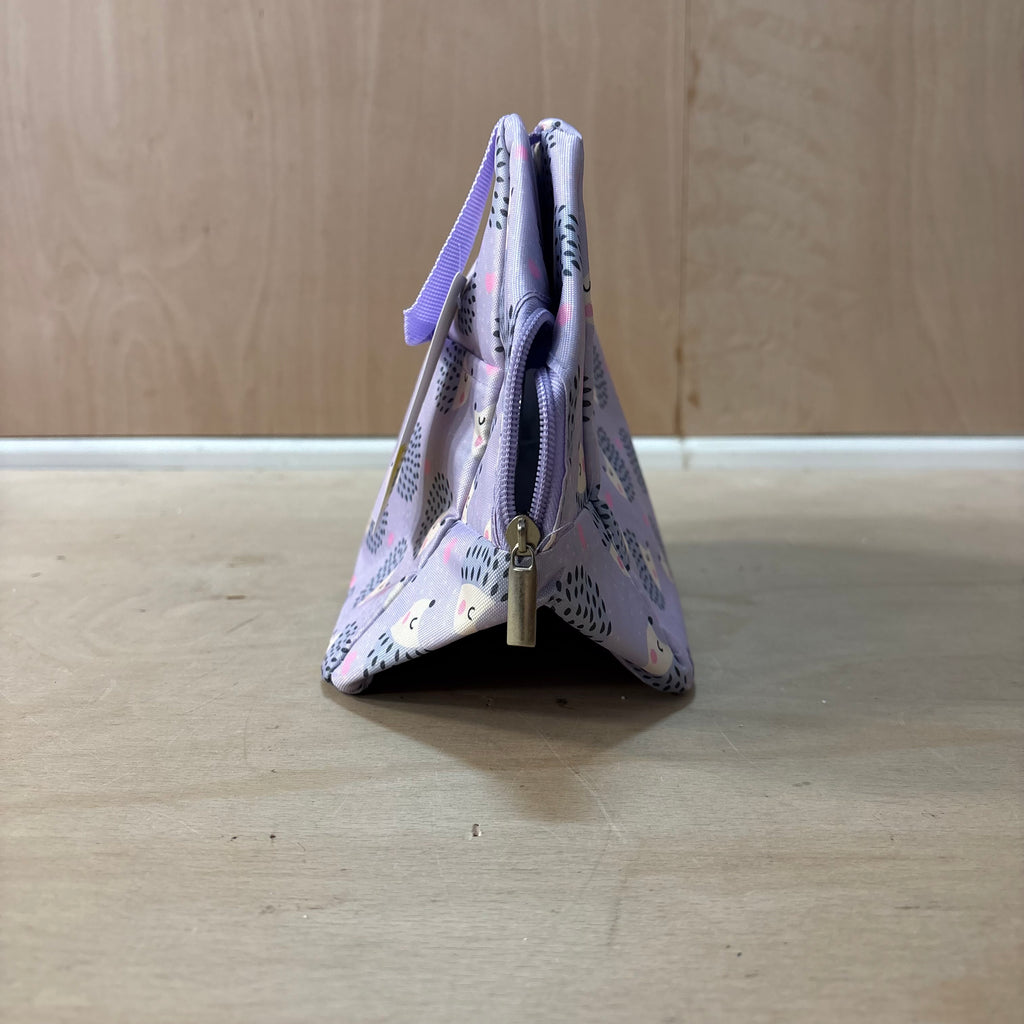 Hedgehog lilac lunch bag