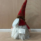 Festive small red & green tartan battery operated gonk