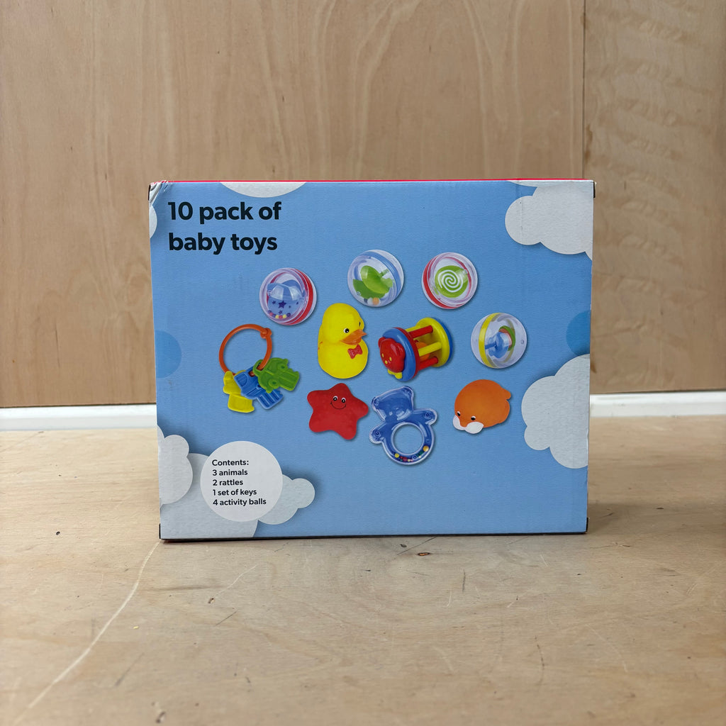 New in box chad valley 10 pack of baby toys 0+ months