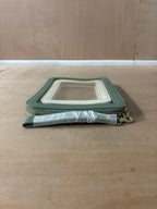 Stackers green and cream clear pouch set