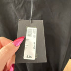 River island jersey black maxi dress size small brand new