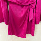 Zara pink berry tie side dress size small brand new