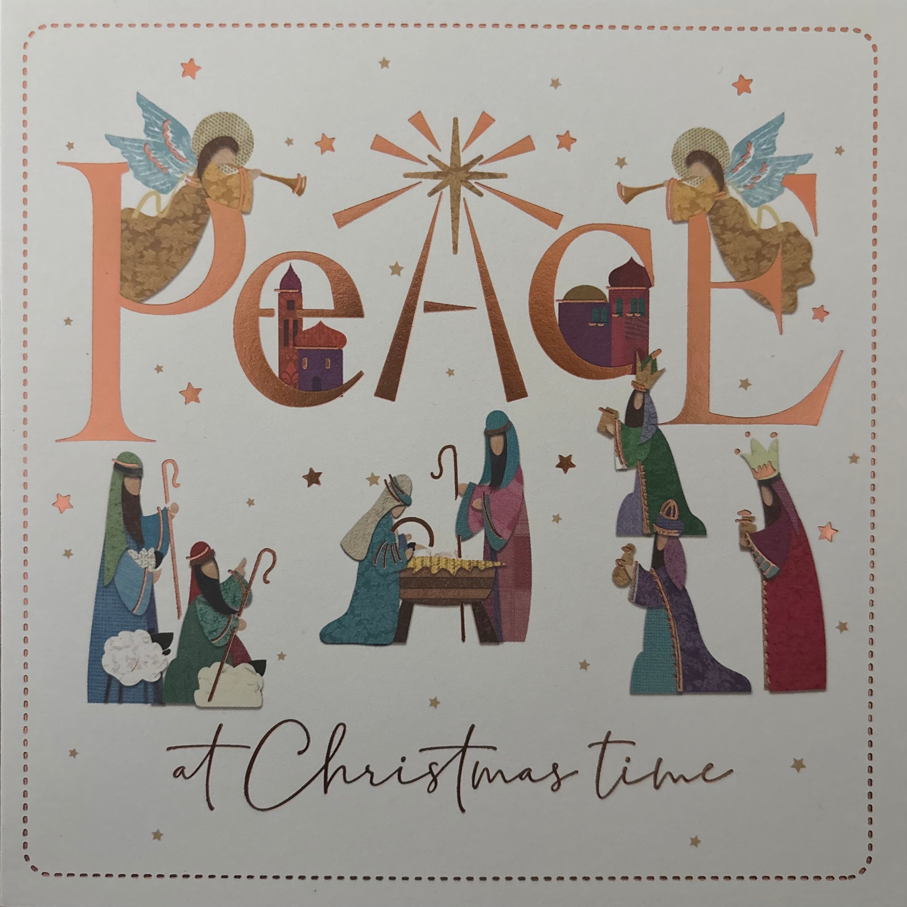 Peace at christmas 10 pack christmas cards