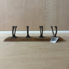 Hooks with wooden base
