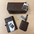 Stackers brown leather travel bundle perfect xmas gift