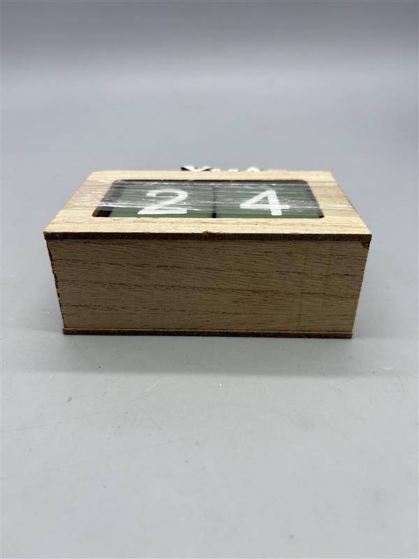 Festive wooden christmas countdown calendar