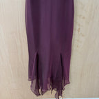 Wallis vintage purple floaty maxi dress size 12 petite