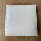 Stackers white leather charm bracelet travel jewellery organiser Xmas gift