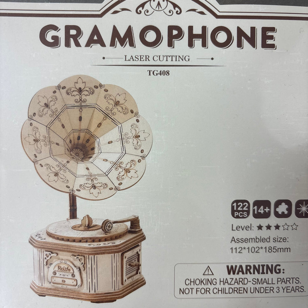 Rolife 3D gramophone wooden puzzle