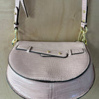 Jasper conran pink croc cross body saddle bag