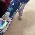 Irregular choice heels mutiny purple flick flack size 6