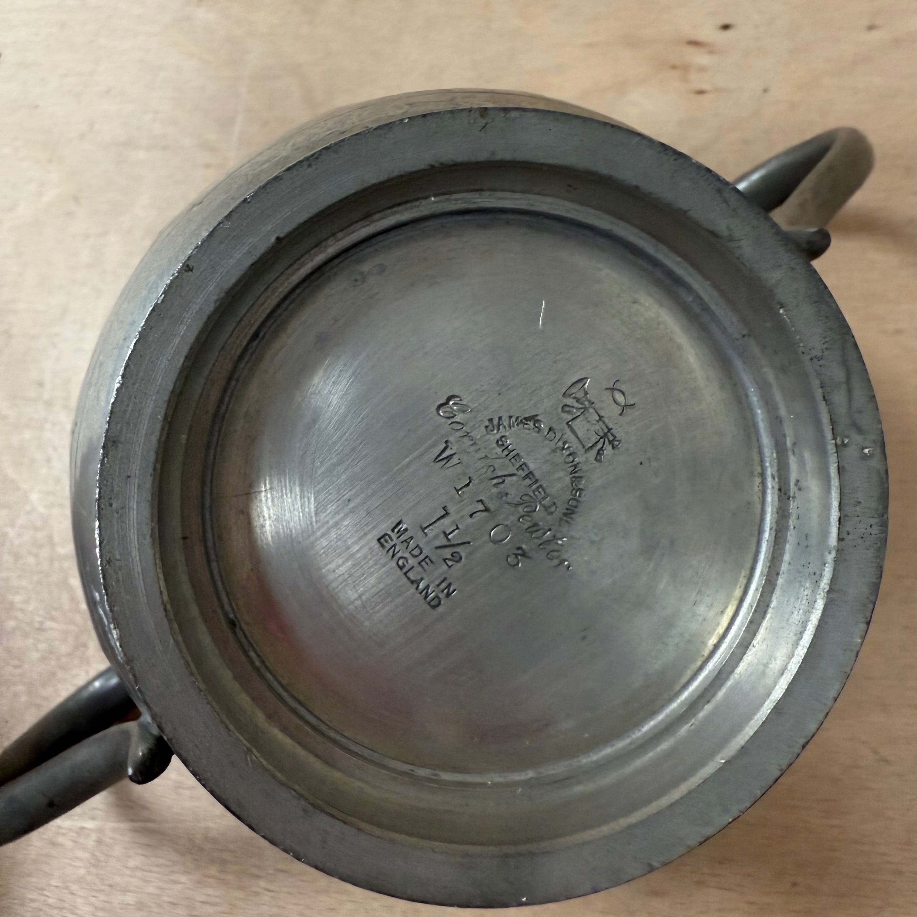 James dixon & sons cornish pewter bowl vintage