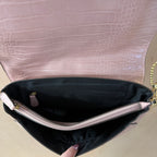 Jasper conran pink croc cross body saddle bag