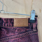 urban outfitters pink denim mini skirt 26w brand new