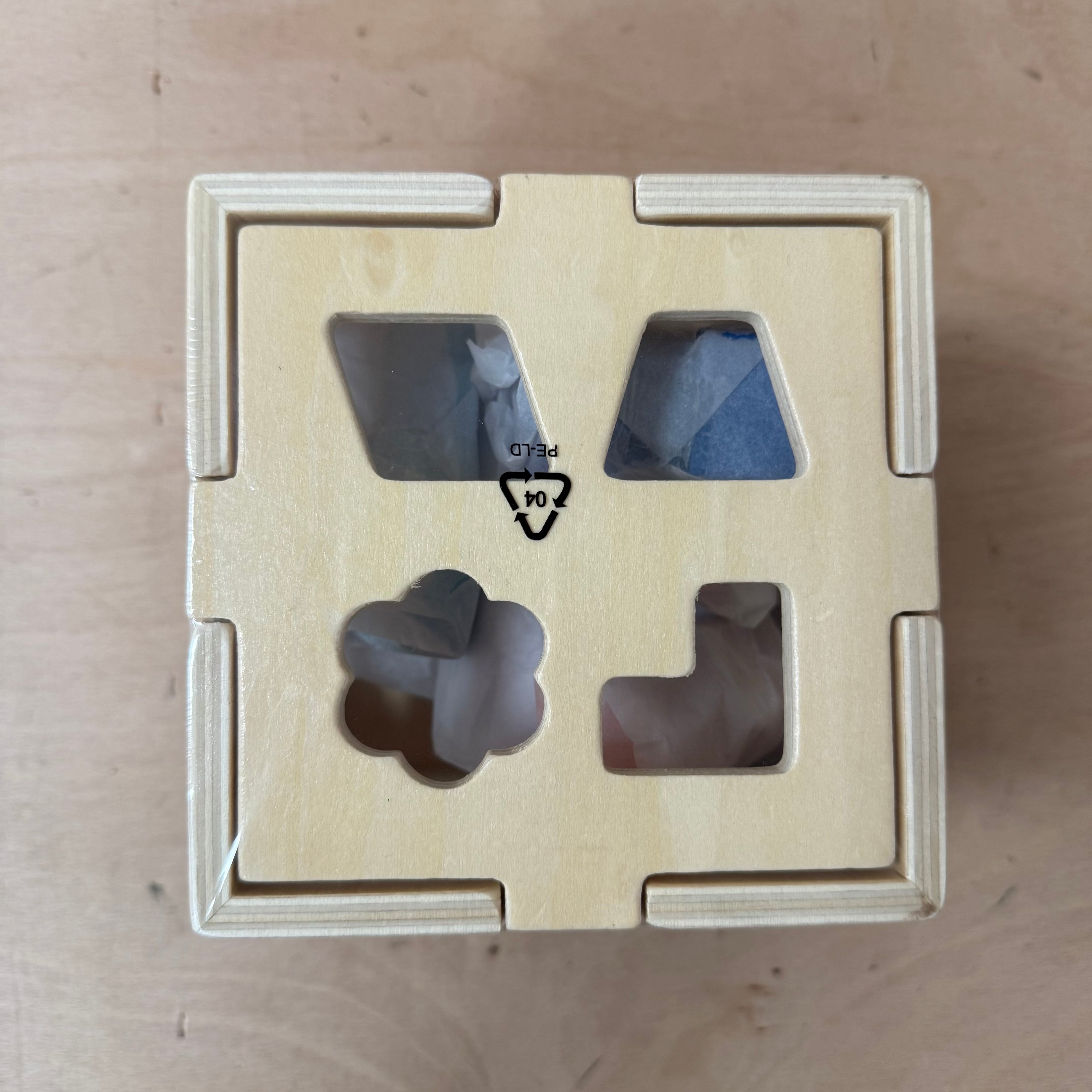 Chad valley wooden shape sorter new