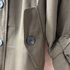 Zara outwear green trench coat size small