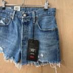 Levi's ladies denim shorts distressed new 25" waist